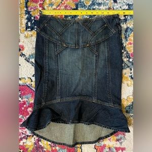 Mermaid high/low denim skirt - sz 6